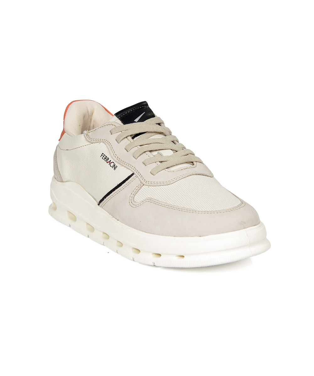 Tênis Masculino Ferracini Flow Couro Off White