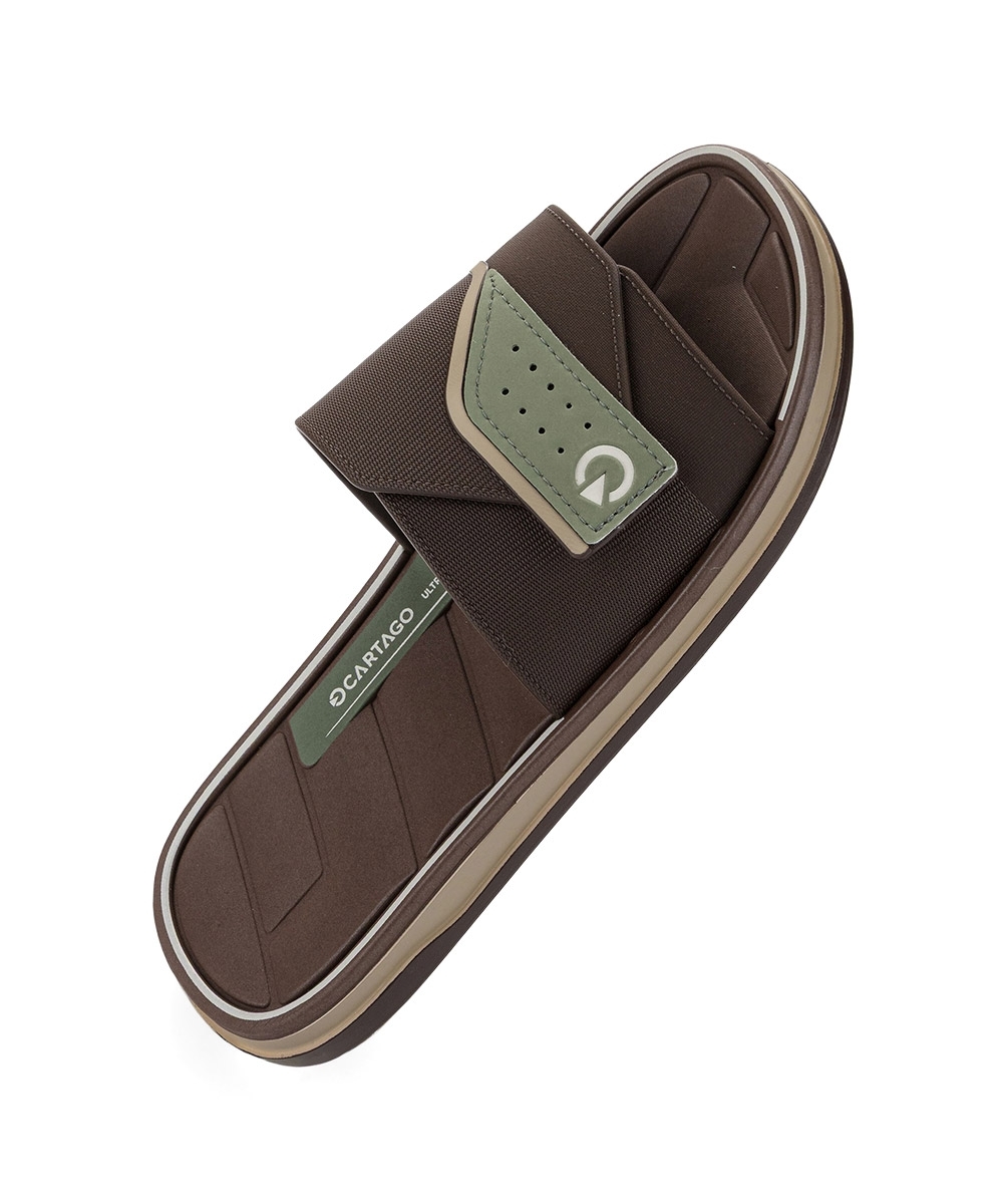 Chinelo Slide Cartago Malaga Sport Marrom
