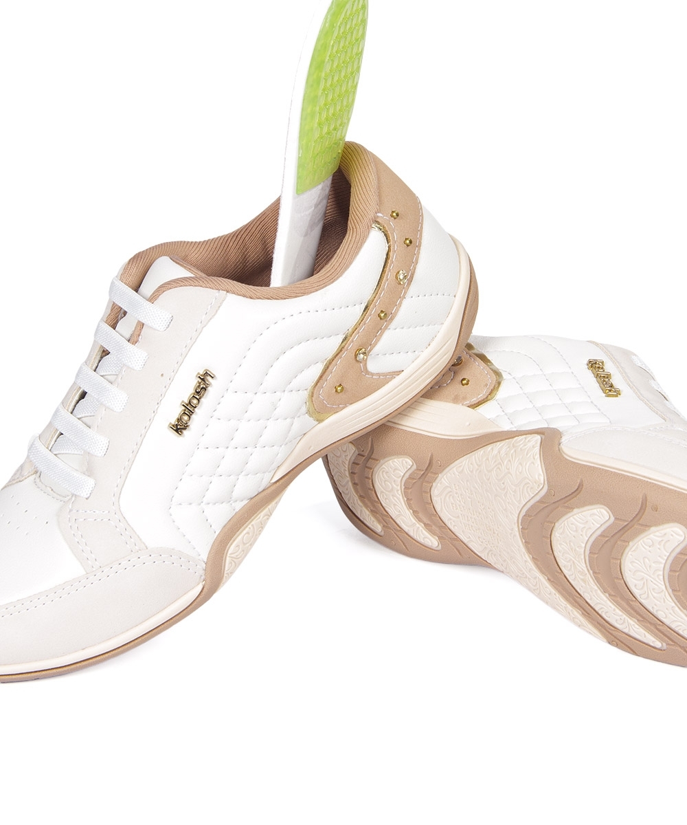 Tênis Feminino Kolosh Casual Matelassê Marfim