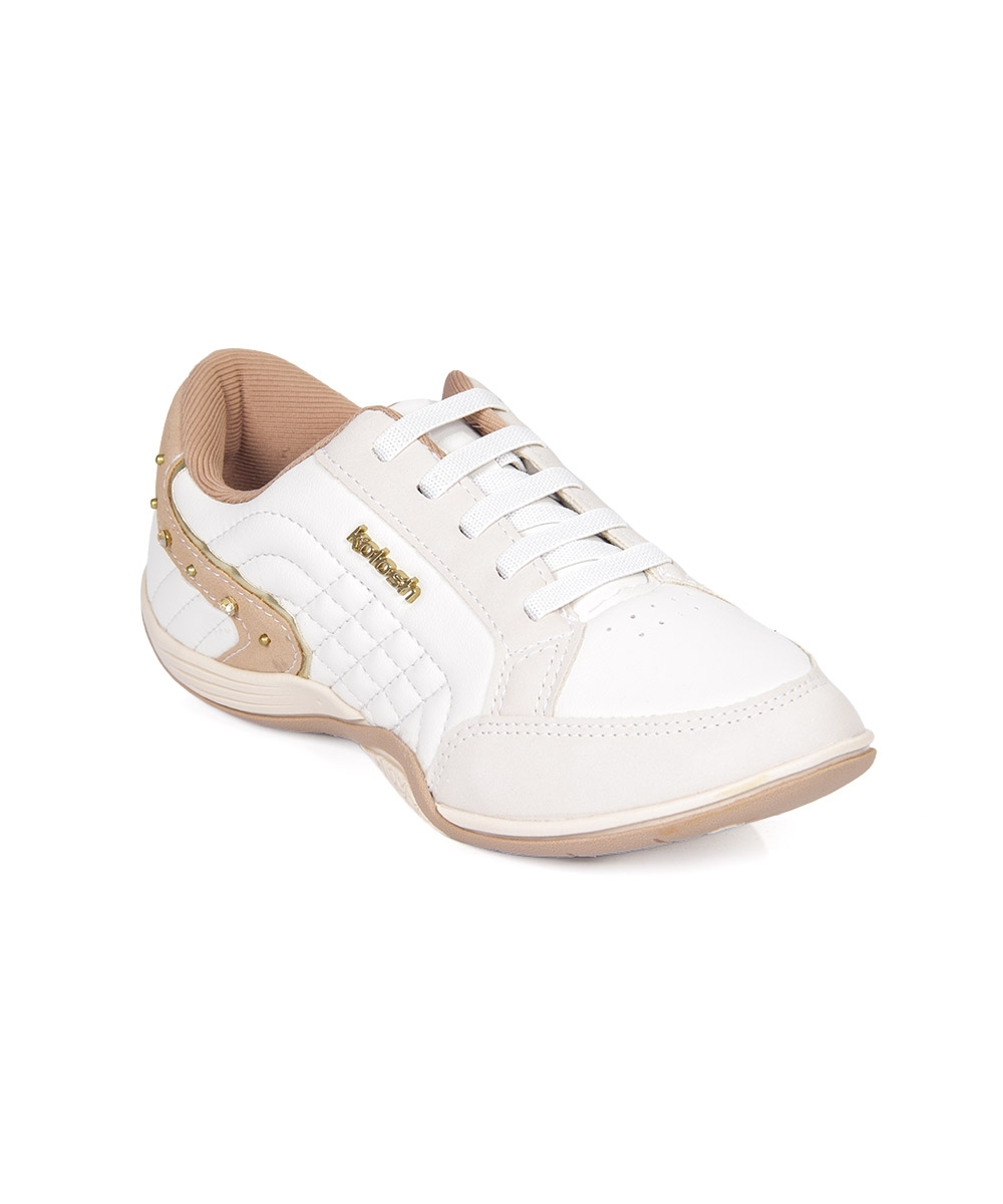 Tênis Feminino Kolosh Casual Matelassê Marfim