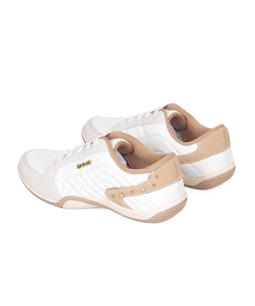 Tênis Feminino Kolosh Casual Matelassê Marfim