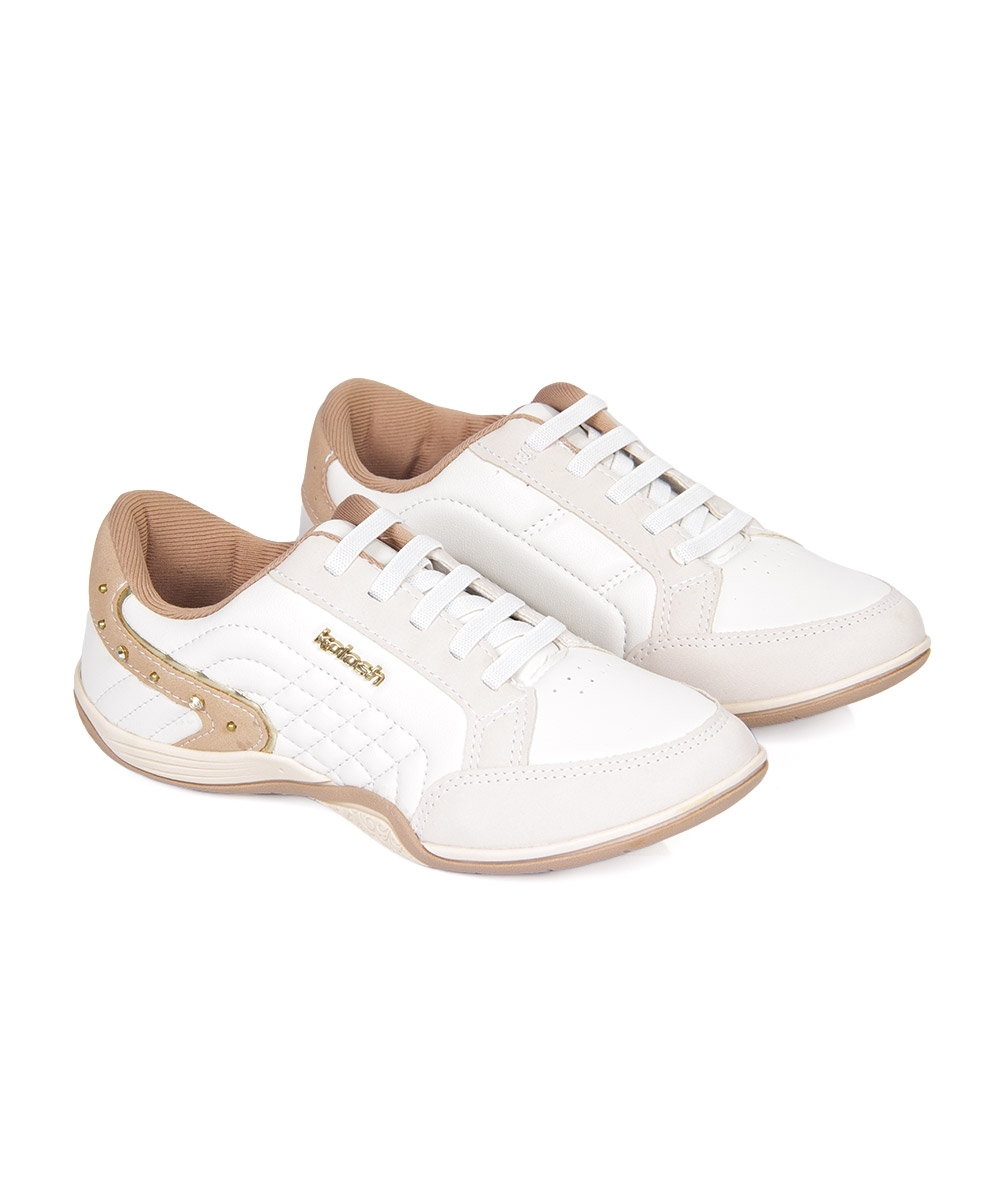 Tênis Feminino Kolosh Casual Matelassê Marfim