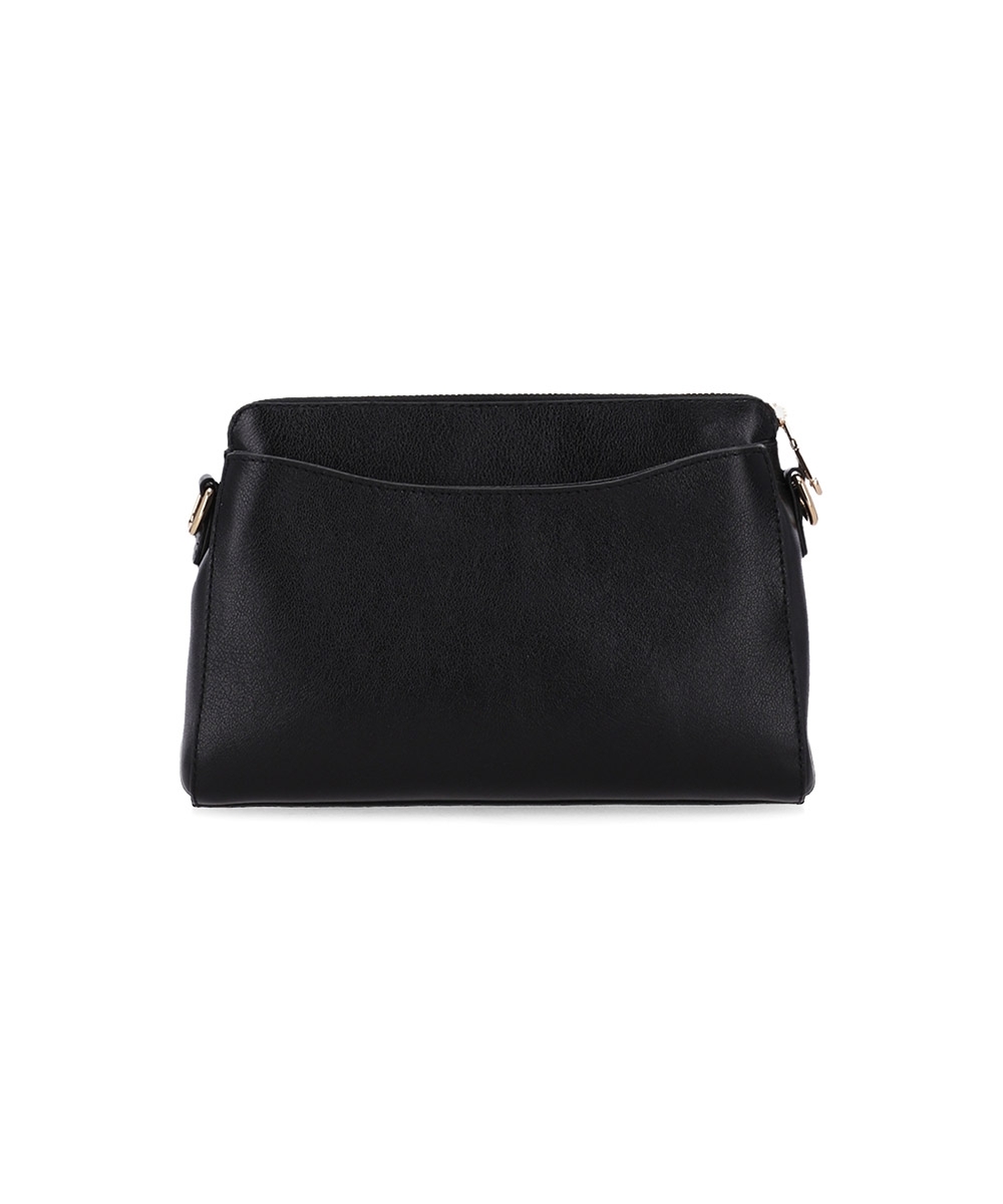 Bolsa Tiracolo Luz Da Lua Pequena Couro Atacama Preto
