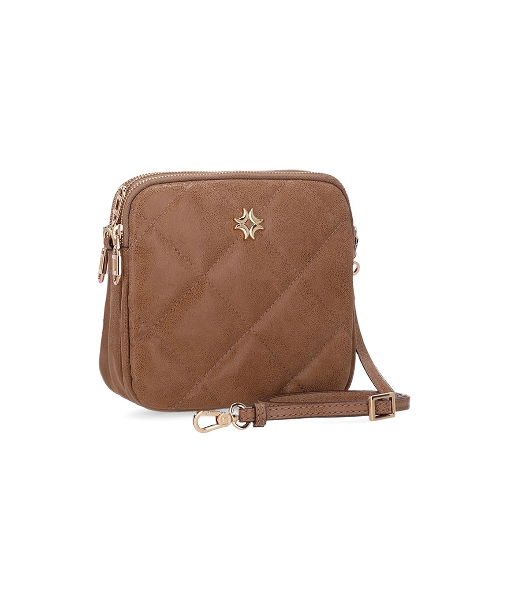 Bolsa Tiracolo Luz Da Lua Pequena Couro Arenito Ginger