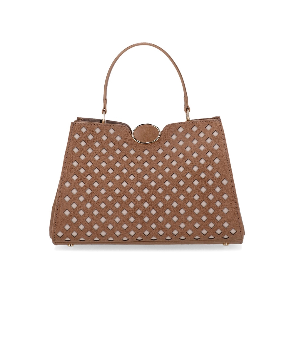 Bolsa Tote Luz Da Lua Diana Couro Arenito Ginger