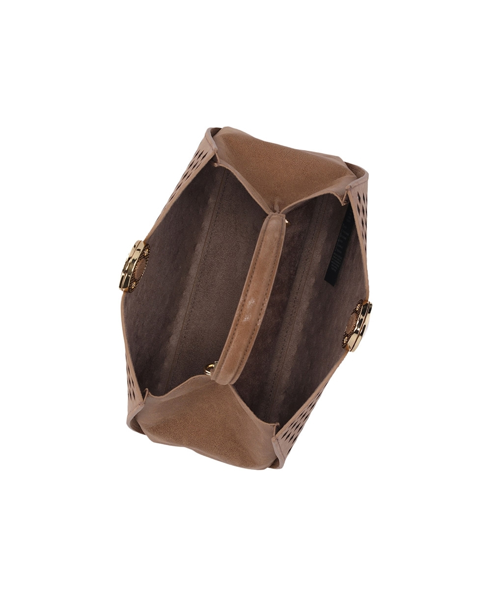 Bolsa Tote Luz Da Lua Diana Couro Arenito Ginger
