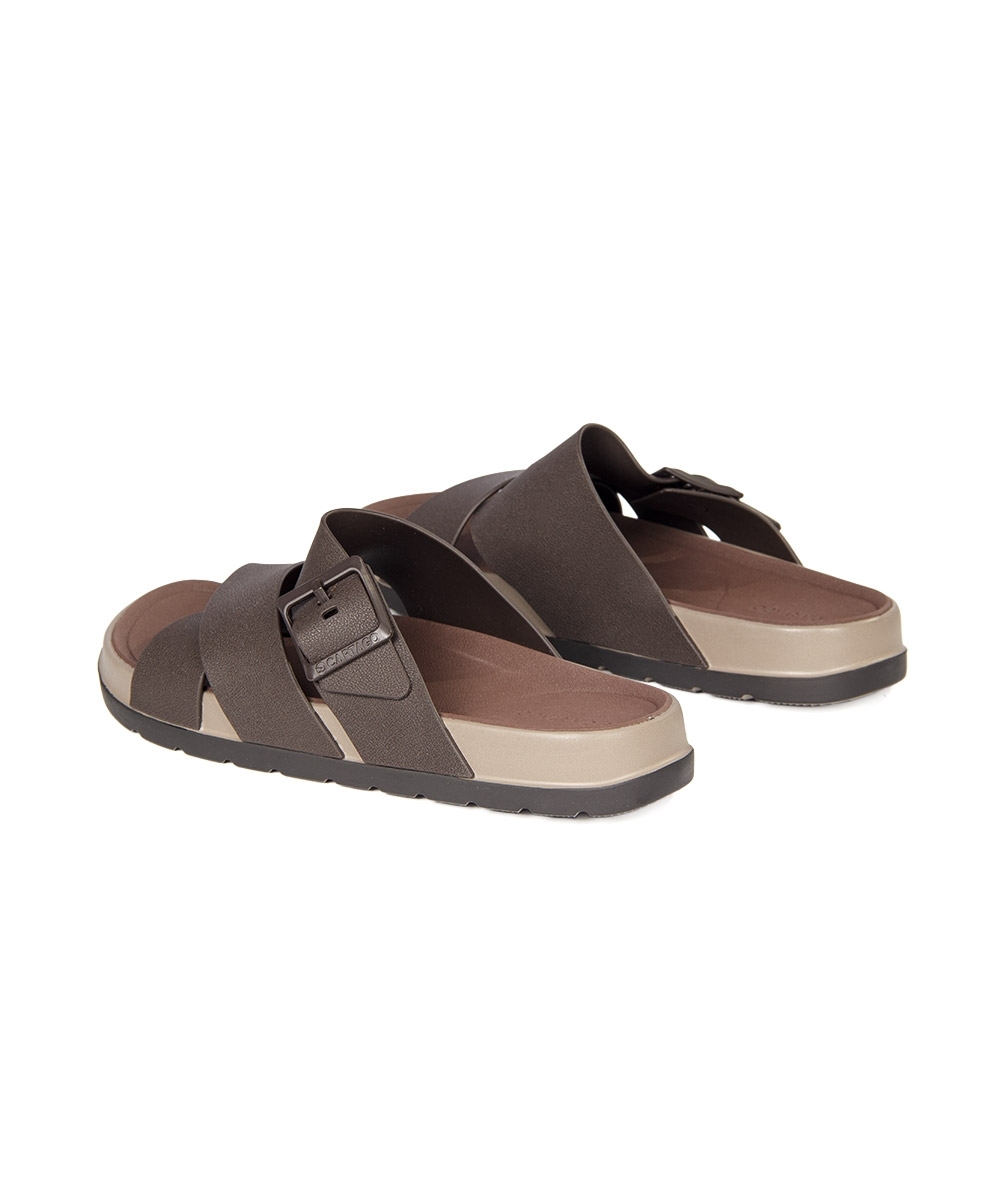 Chinelo Slide Cartago Roma X Marrom