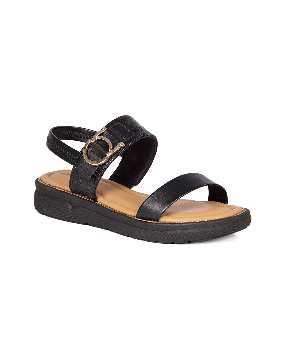 Sandália Flatform Comfortflex Preto