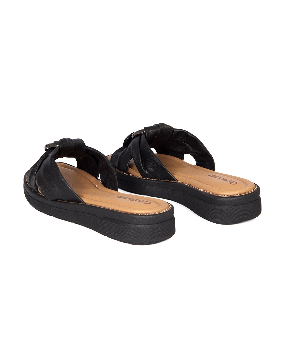 Tamanco Flatform Comfortflex Preto