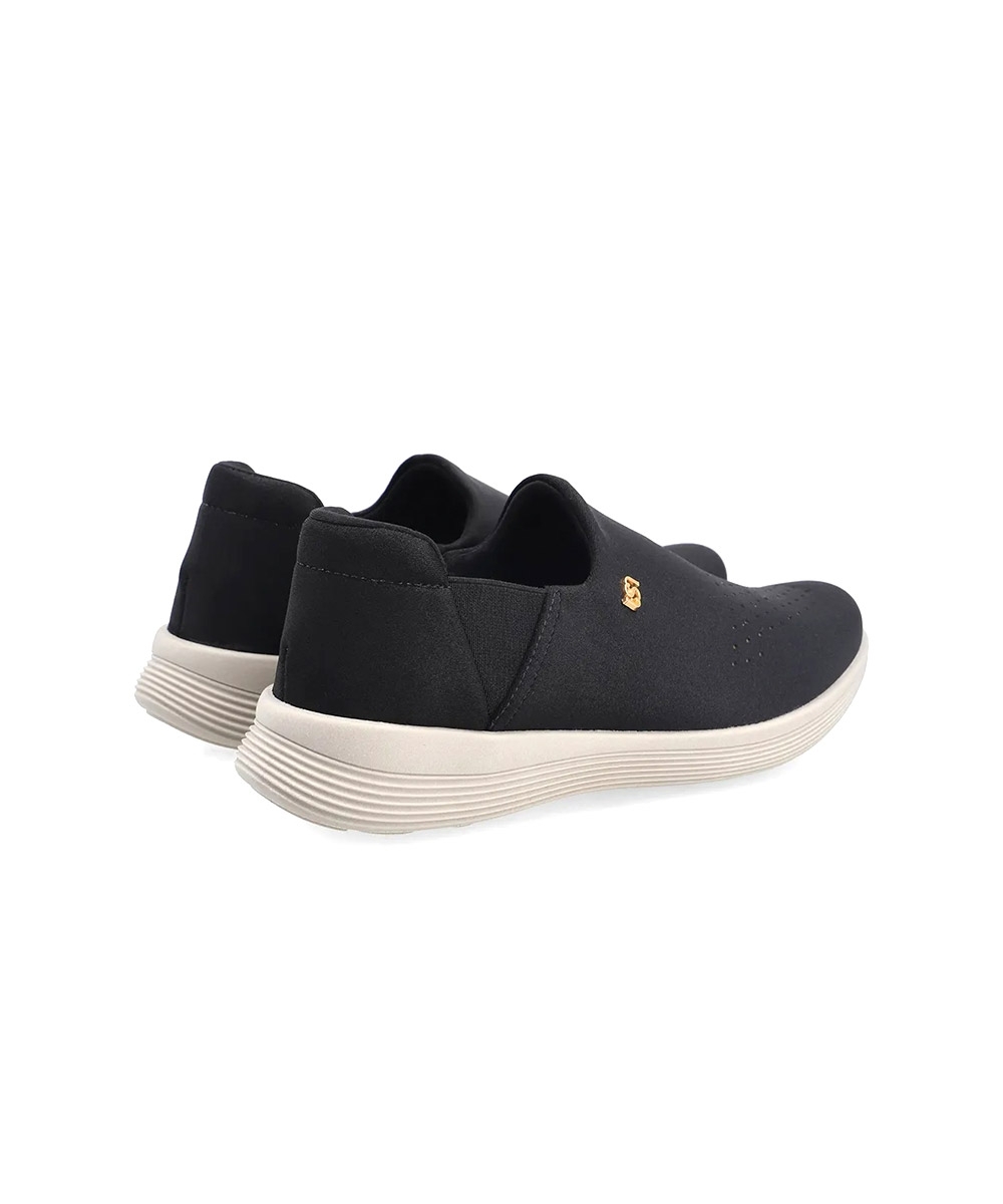 Tênis Slip On Usaflex passos Secos Preto