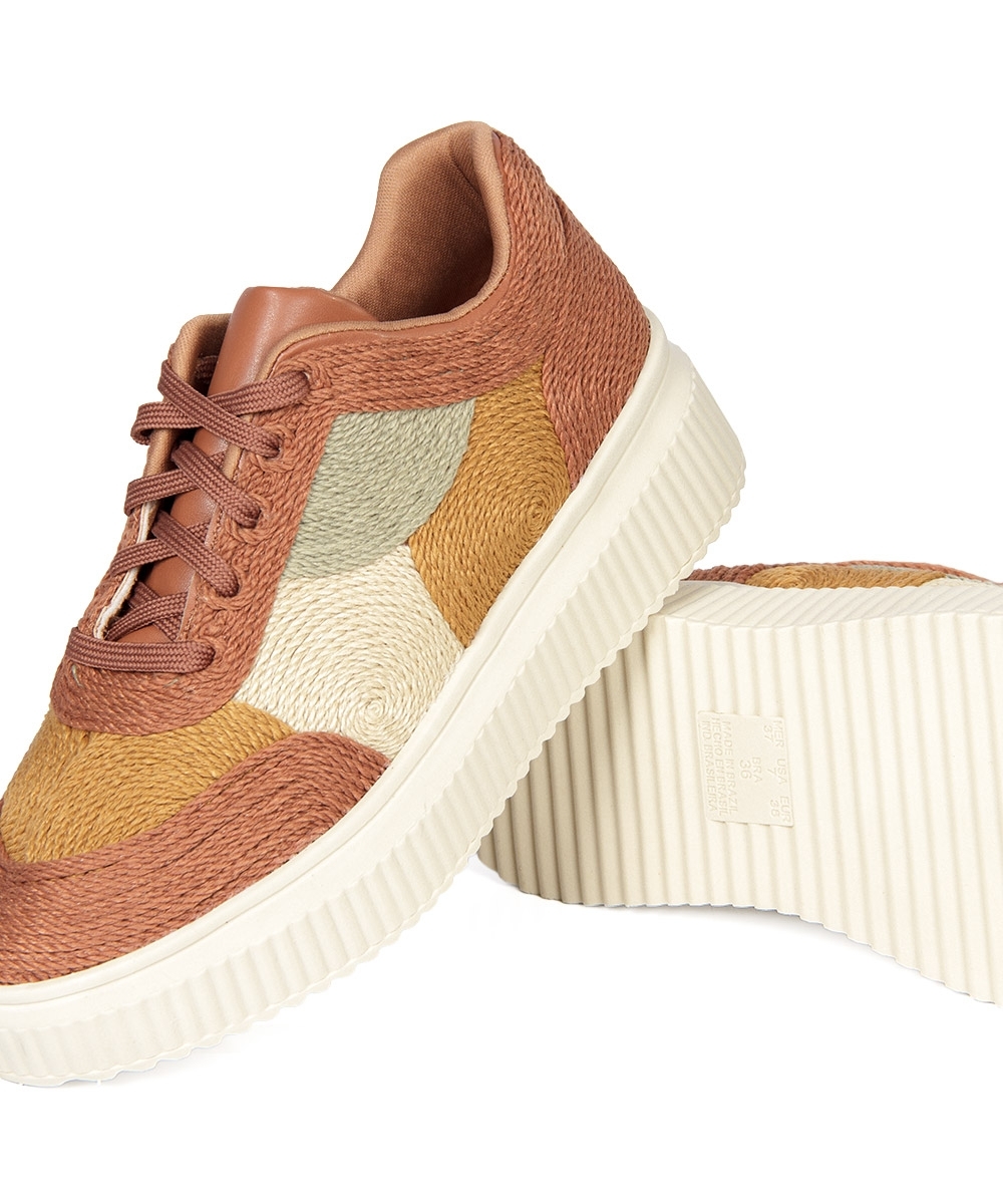 Tênis Feminino Valentina Tramado Multicolor