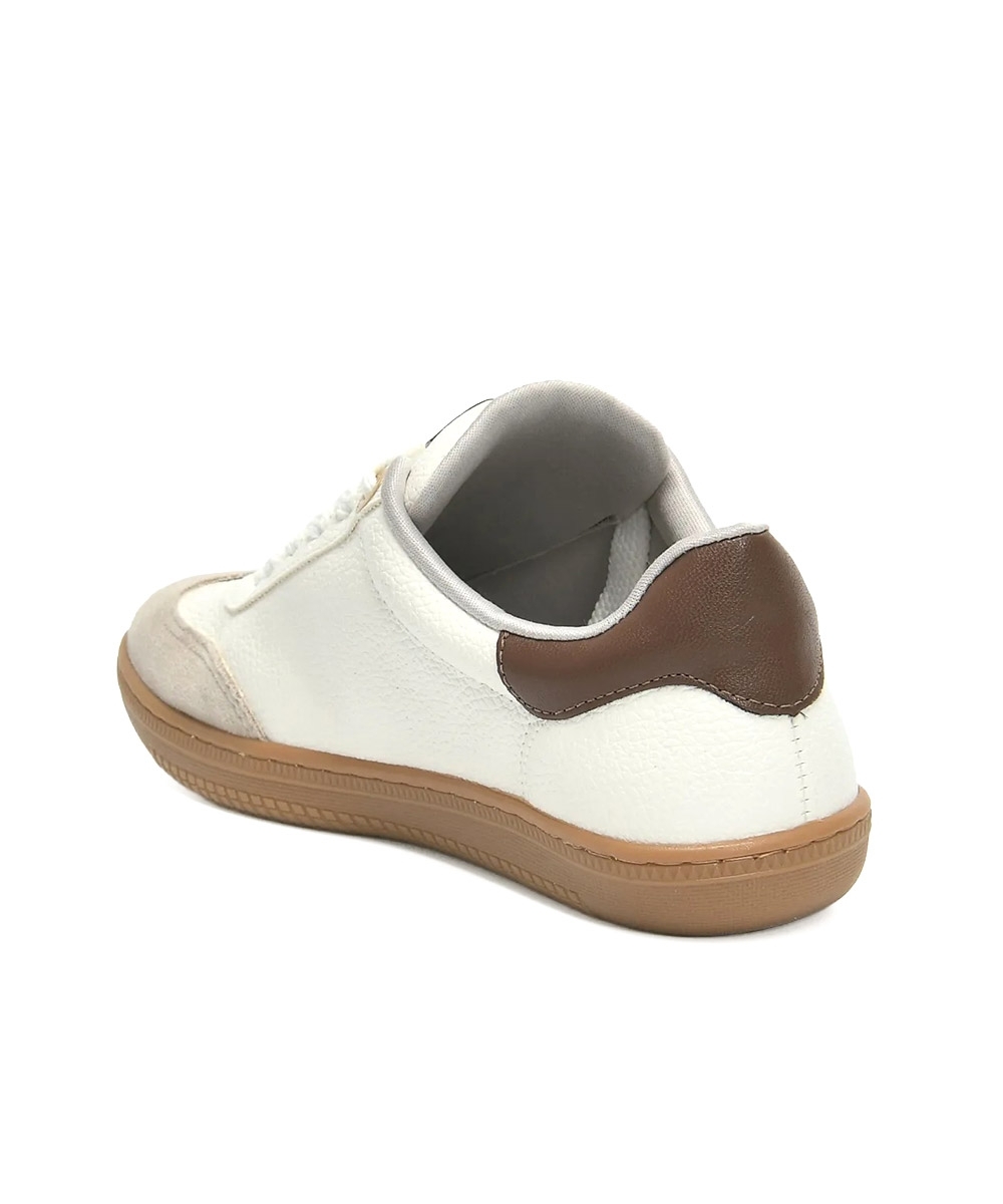 Tênis Casual Via Marte Retrô Off White