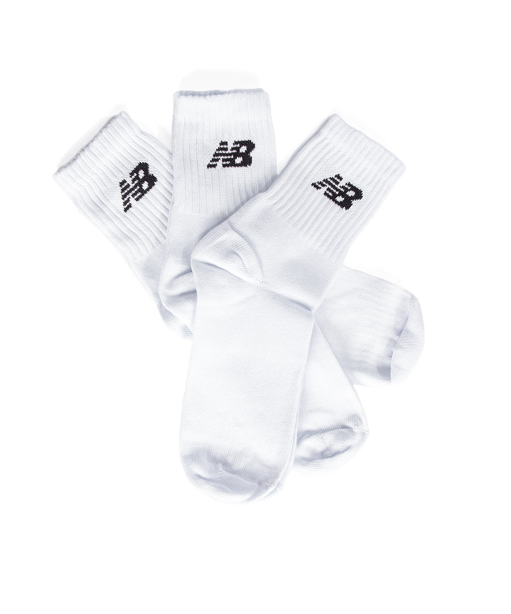 Meia Cano Alto New Balance 3 Pares BRANCO