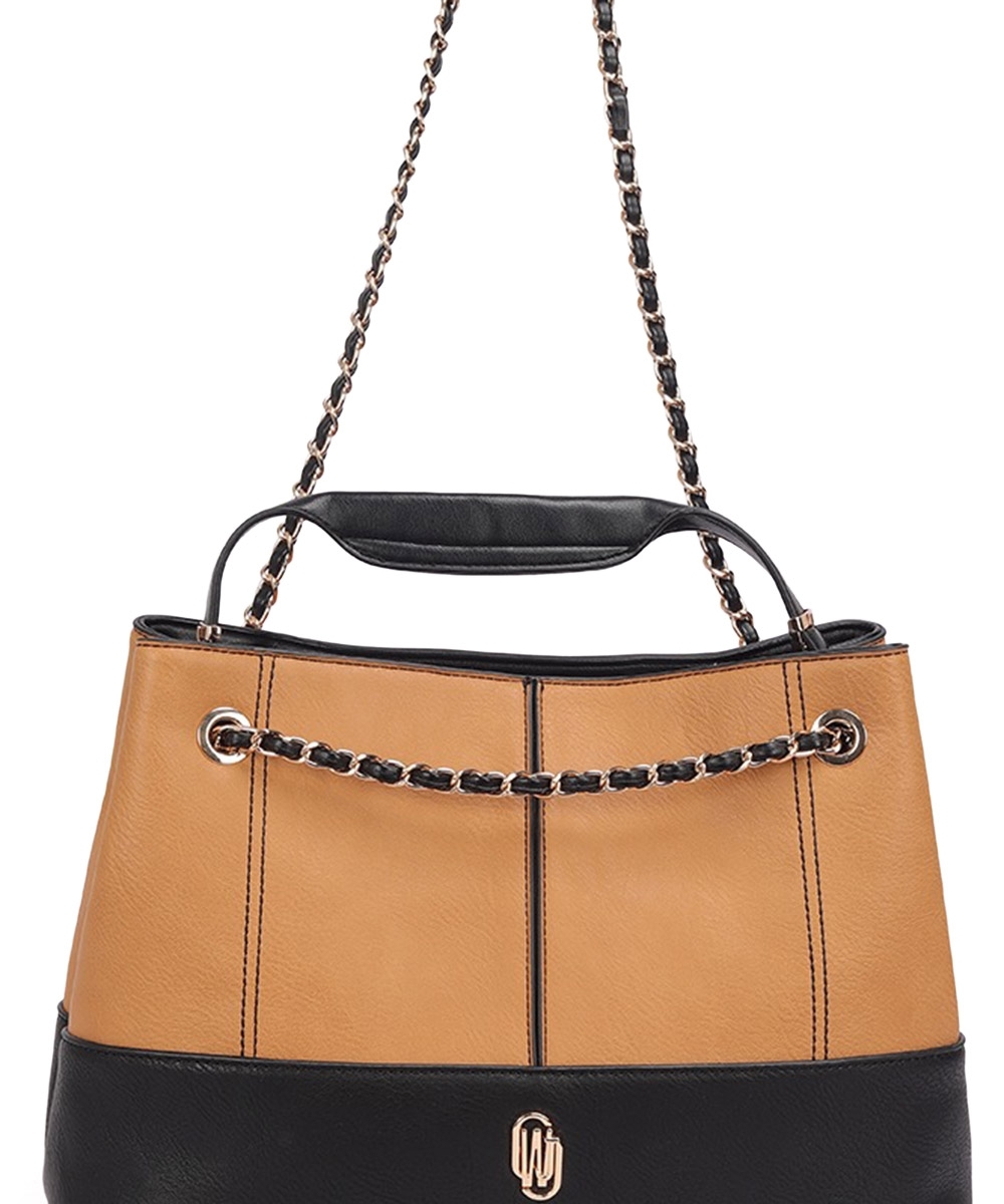 Bolsa Satchel WJ Grande Alca Corrente CAMEL