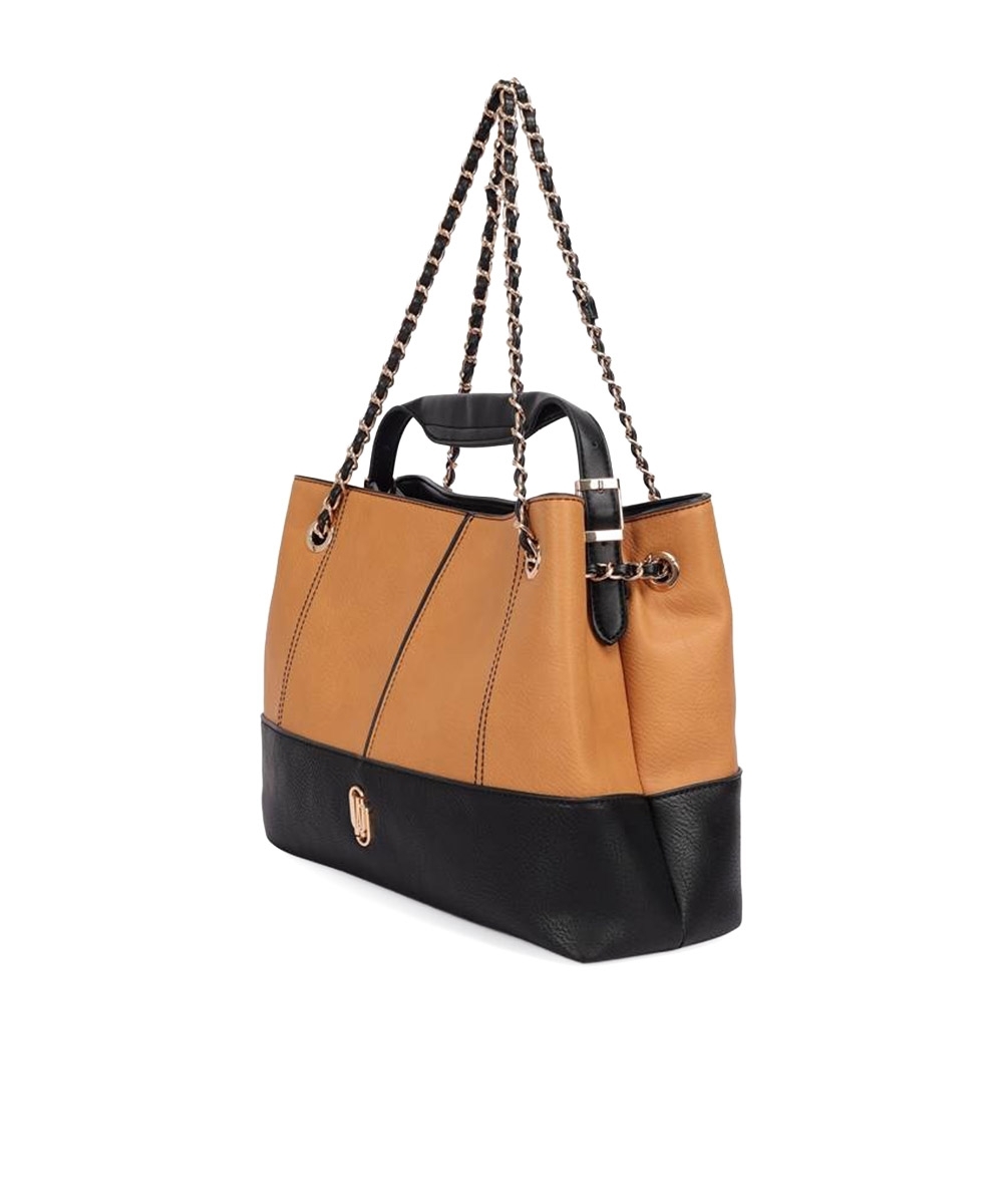 Bolsa Satchel WJ Grande Alca Corrente CAMEL