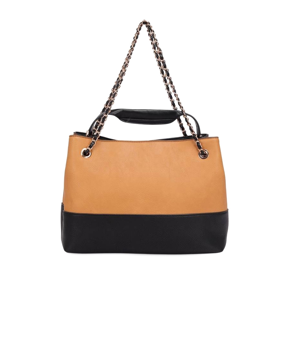 Bolsa Satchel WJ Grande Alca Corrente CAMEL