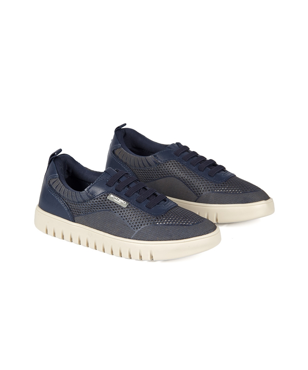 Tênis Feminino Bottero Casual Couro MARINHO