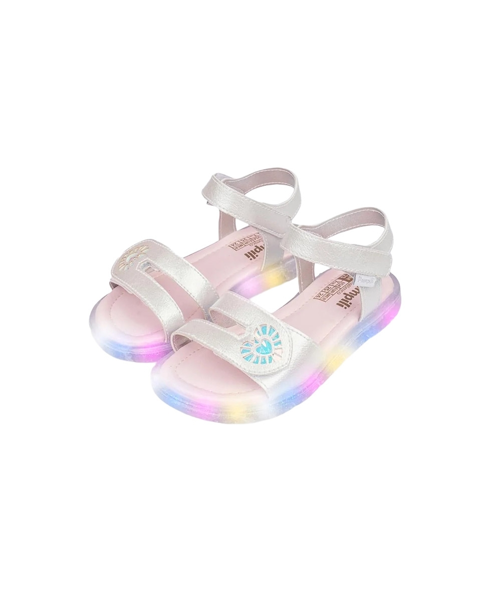 Sandália Led Infantil Pampili Lulli PRATA