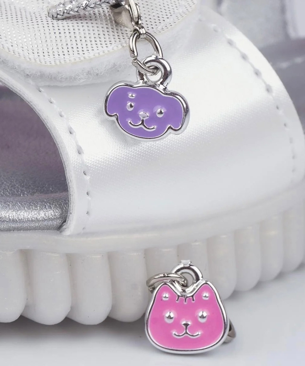 Sandália Infantil Pampili Candy Pets PRATA