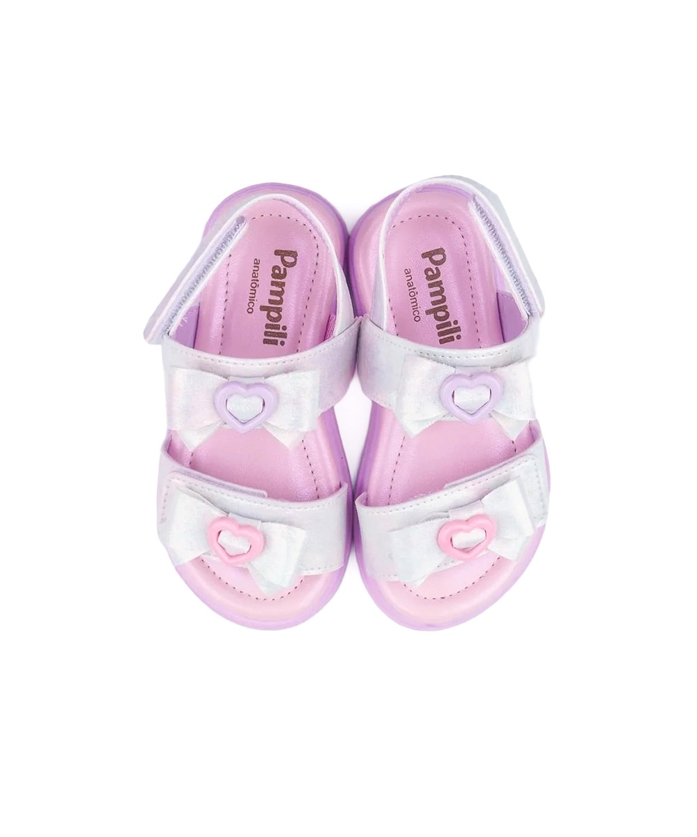 Sandália Infantil Pampili Flower Laços MULTICOLOR
