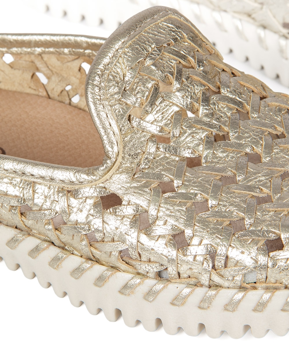Mule Feminino Bottero Couro DOURADO