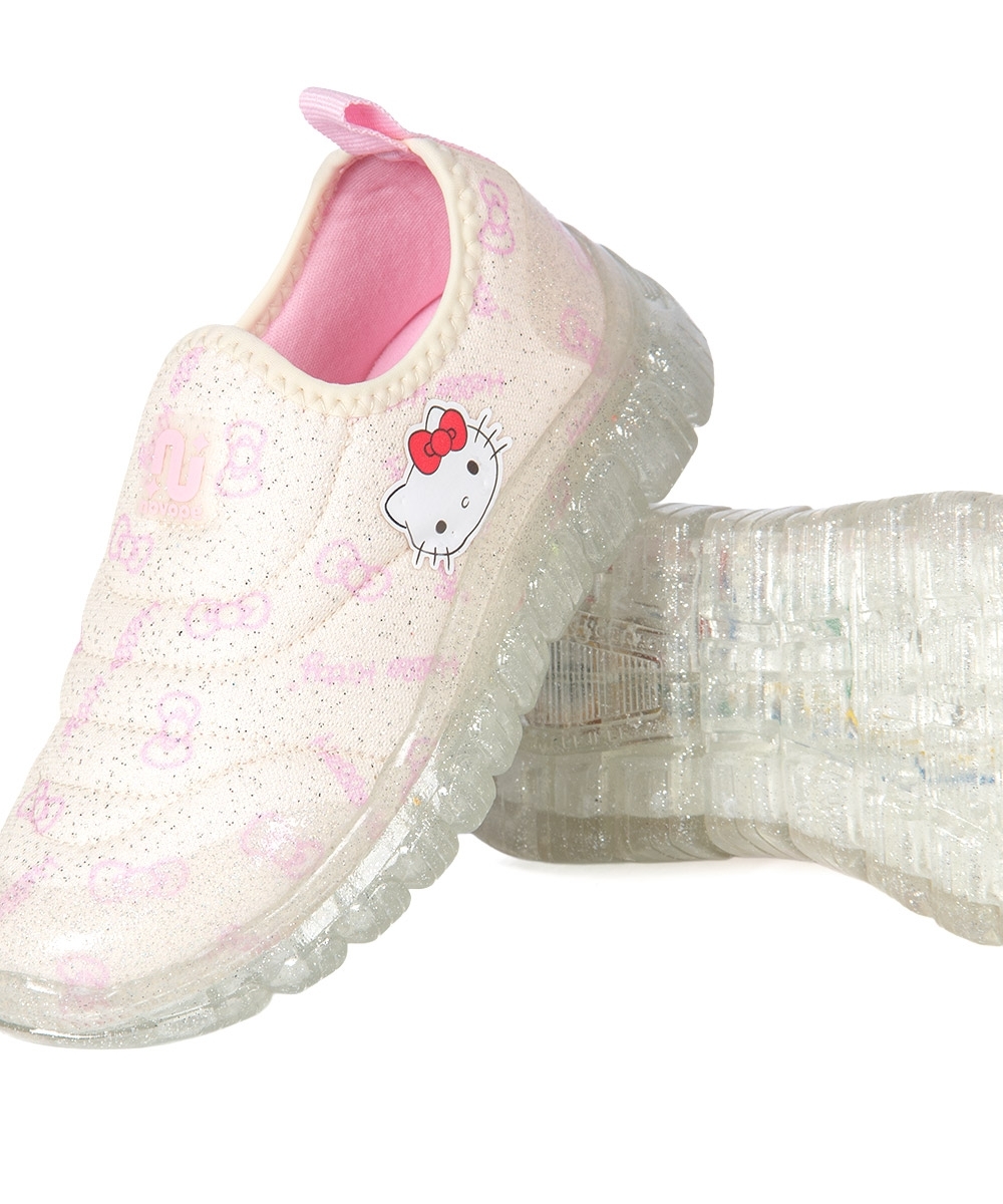 Tênis Infantil Novopé Hello Kitty Led 28/32 OFF WHITE/GLITER