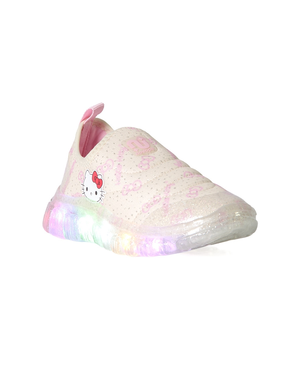 Tênis Infantil Novopé Hello Kitty LED 23/27 OFF WHITE/GLITER