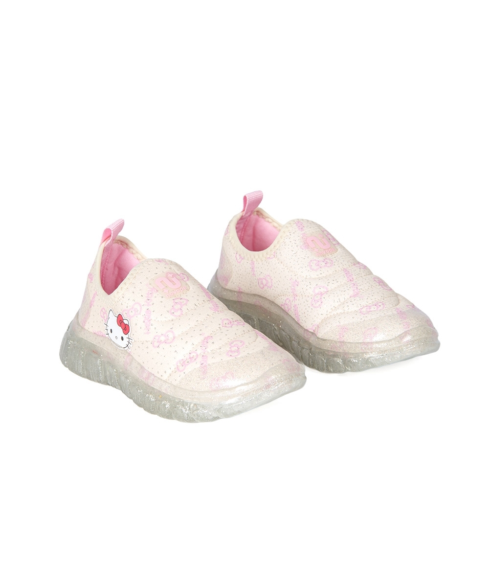 Tênis Infantil Novopé Hello Kitty LED 23/27 OFF WHITE/GLITER