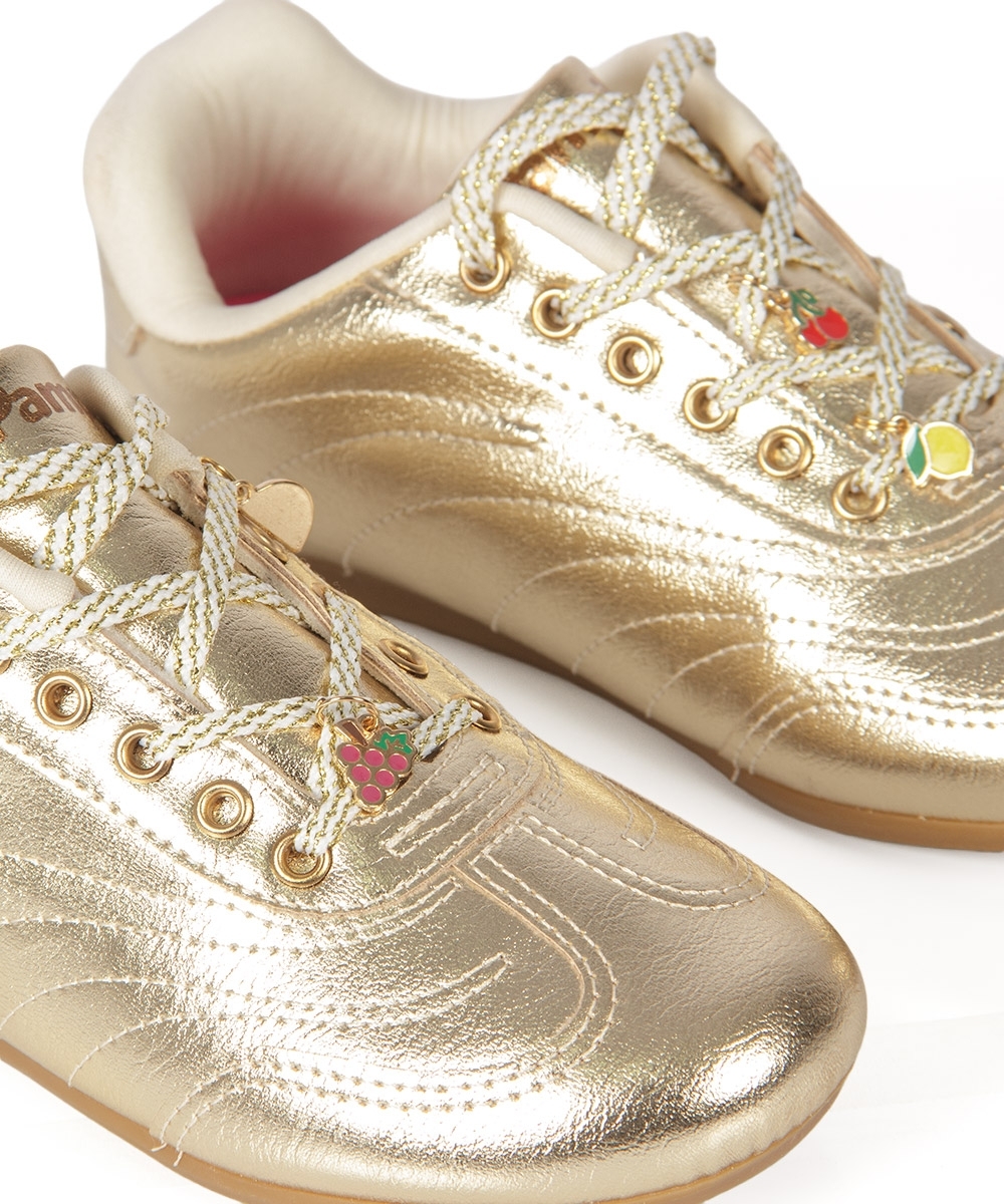 Tênis Infantil Pampili Flat DOURADO