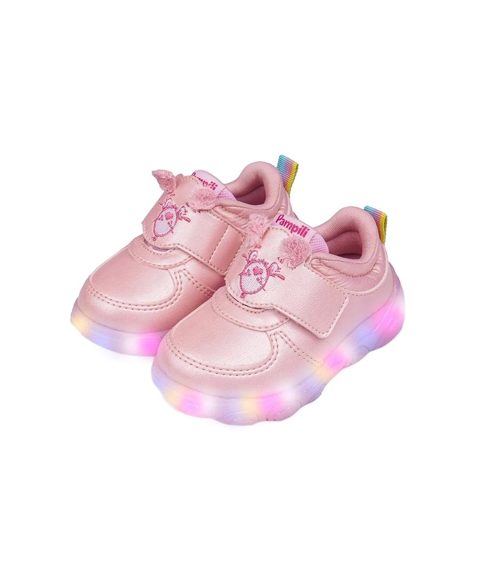 Tênis Led Infantil Pampili Ursinhos Carinhosos ROSA