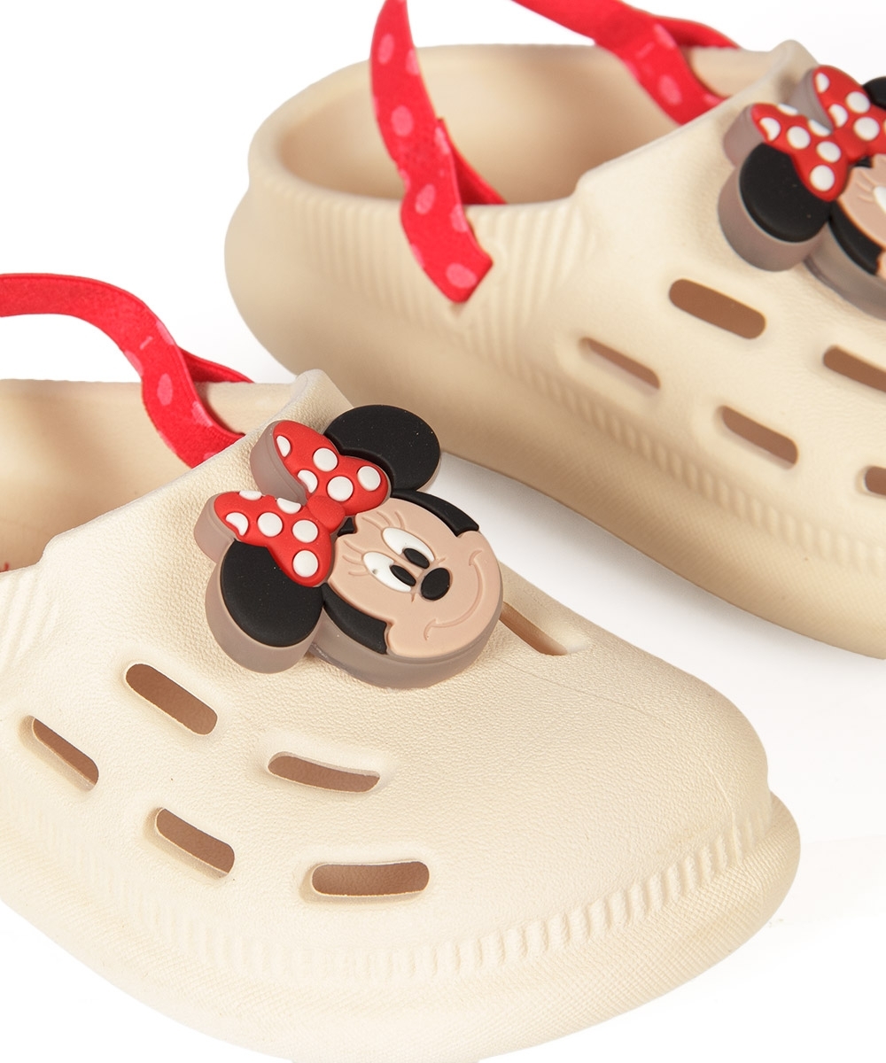 Sandália Led Babuche Disney Personagens BEGE
