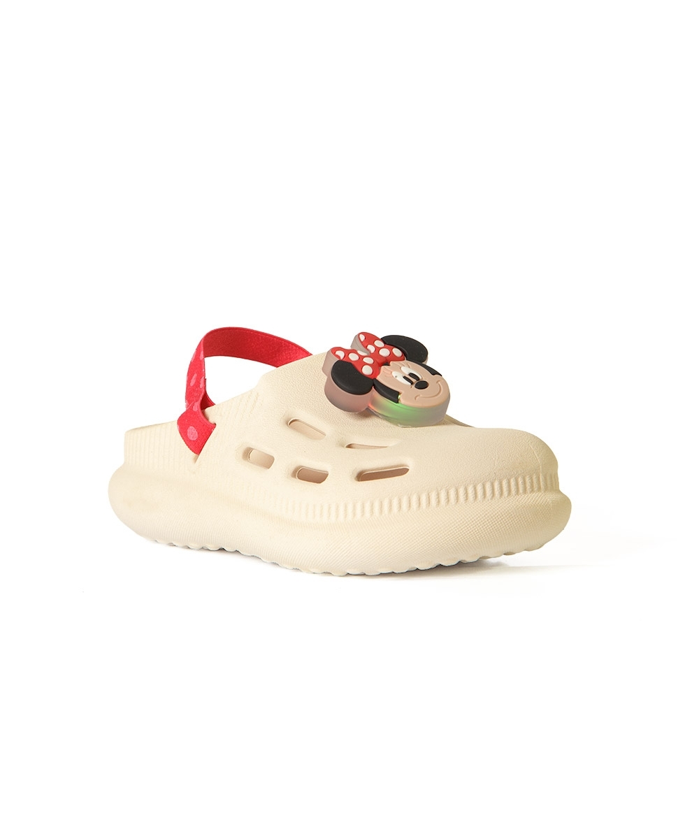 Sandália Led Babuche Disney Personagens BEGE