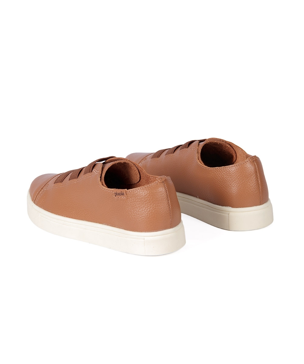 Tênis Feminino Pixolé Couro 1885-76 CARAMELO
