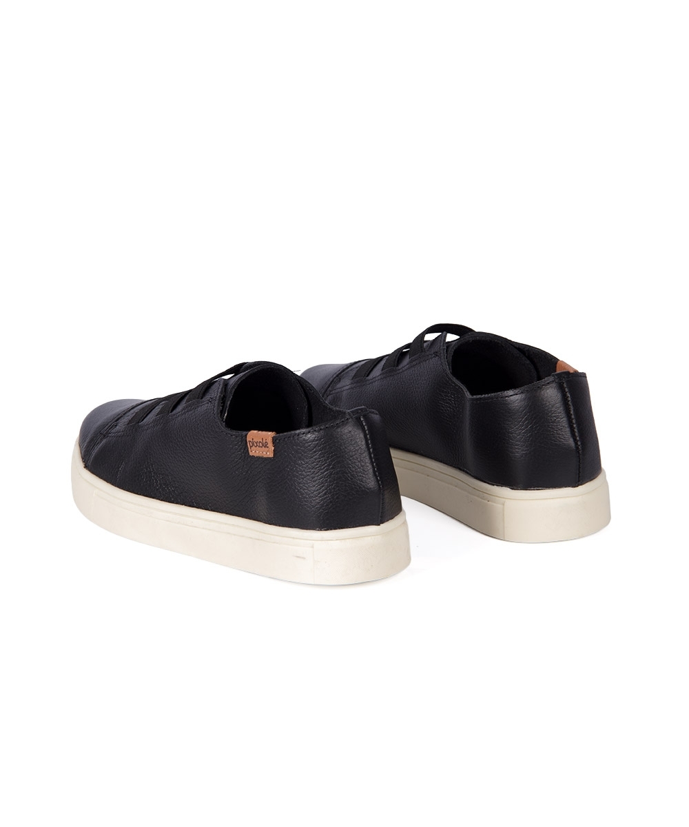 Tênis Feminino Pixolé Couro 1885-76 PRETO