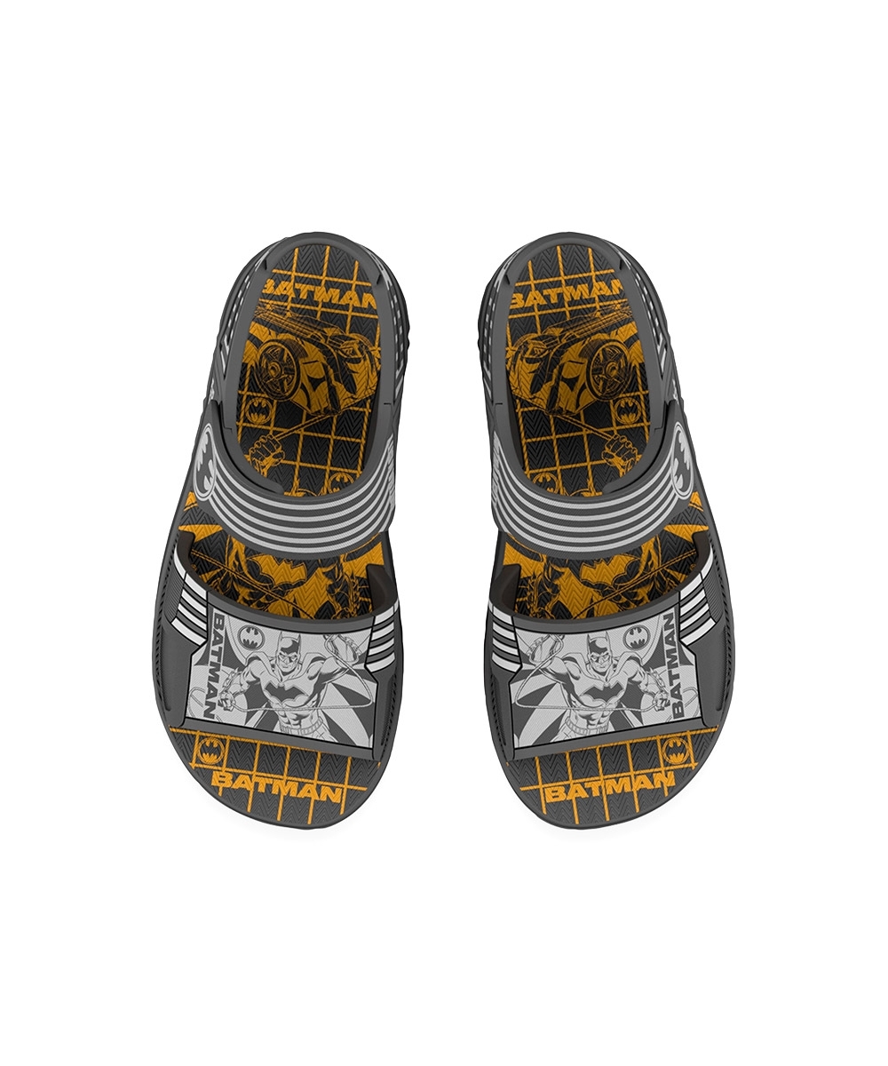 Sandália Infantil Grendene Batman Combat CINZA