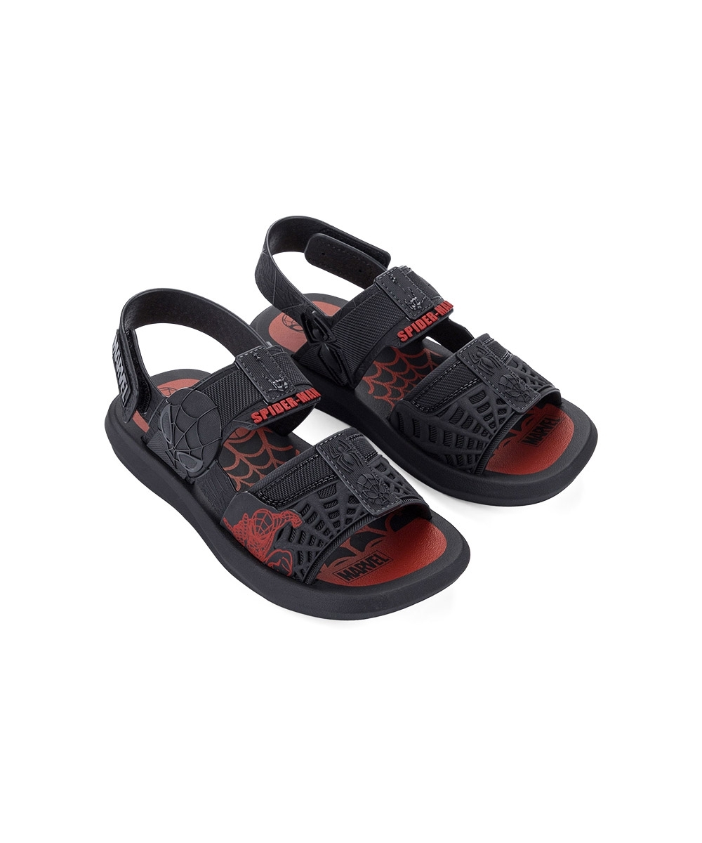 Sandália Infantil Grendene Homem Aranha Adventure PRETO