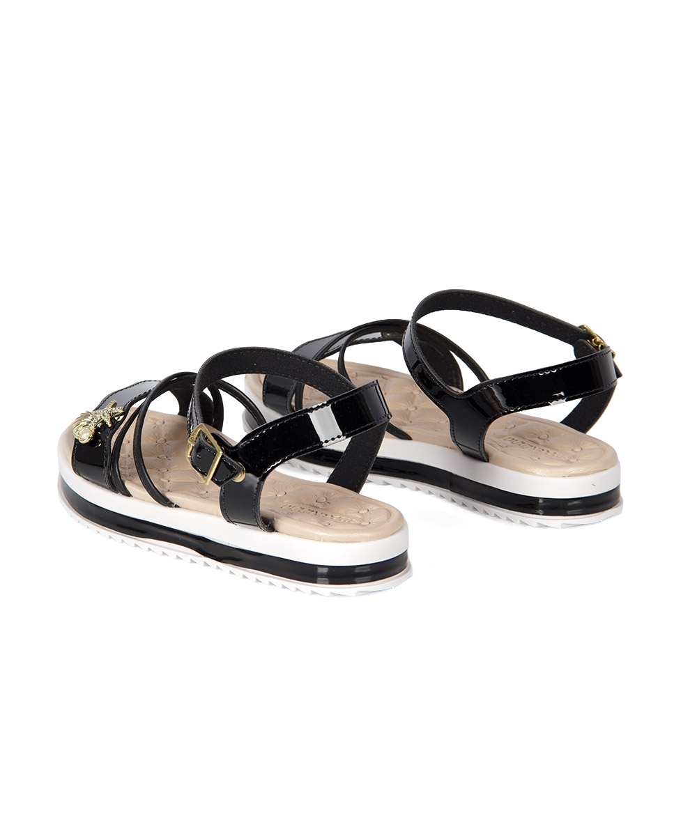 Sandália Infantil Molekinha Flatform PRETO