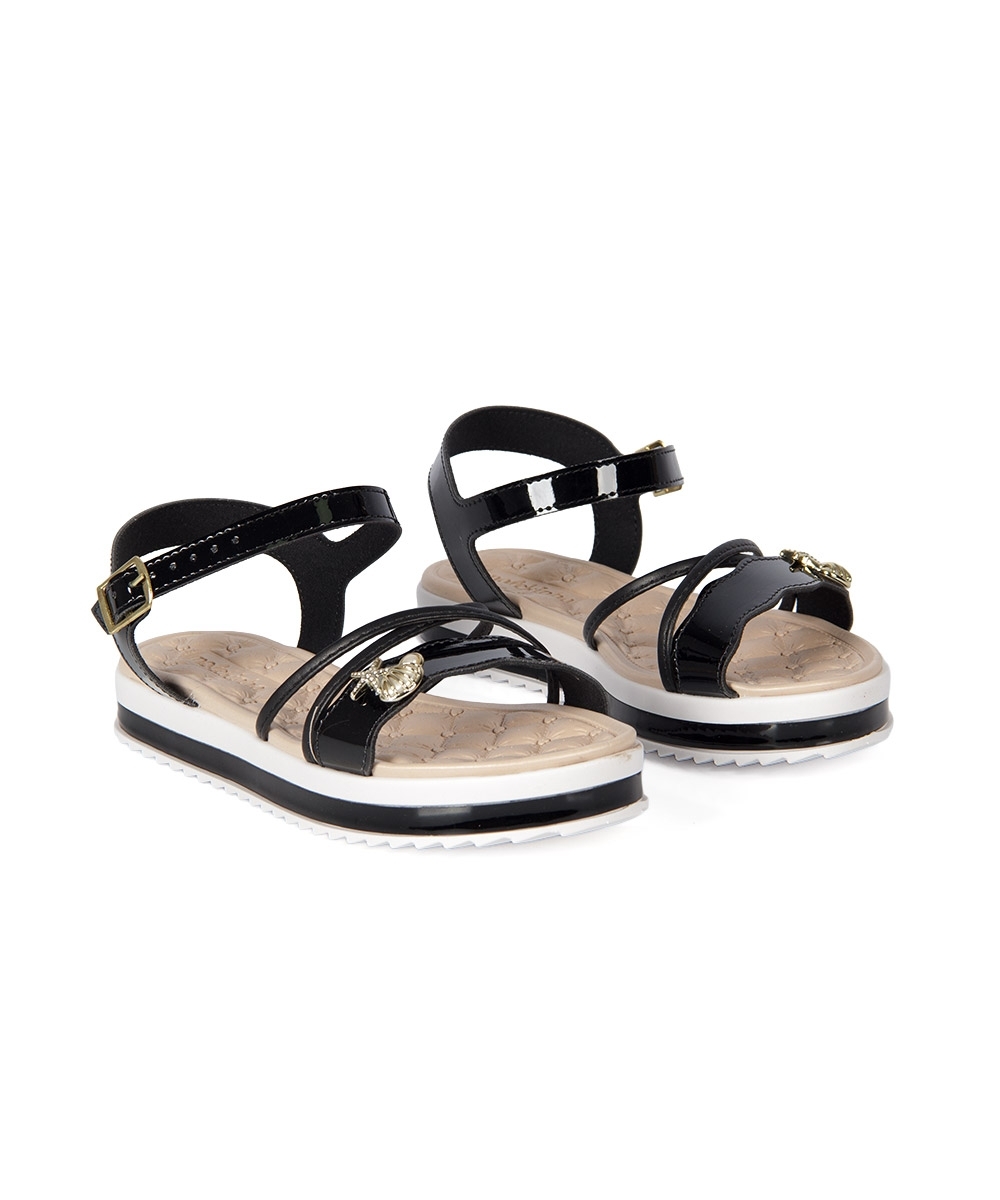 Sandália Infantil Molekinha Flatform PRETO