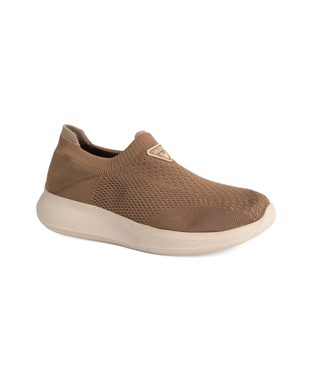 Tênis Feminino Mississipi Knit Slip On MARROM