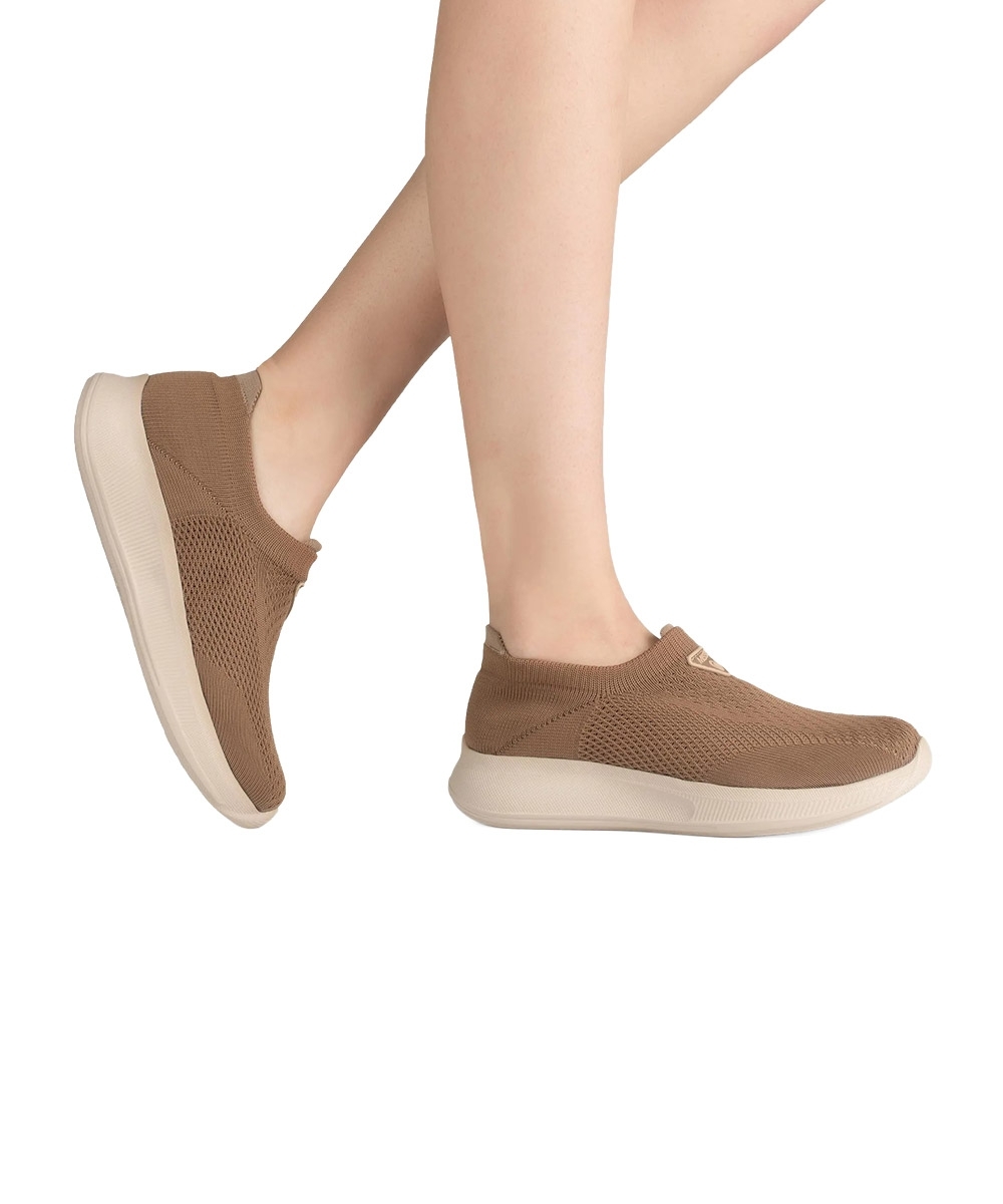 Tênis Feminino Mississipi Knit Slip On MARROM