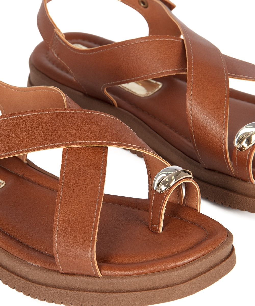 Sandália Mississipi Flatform MARROM