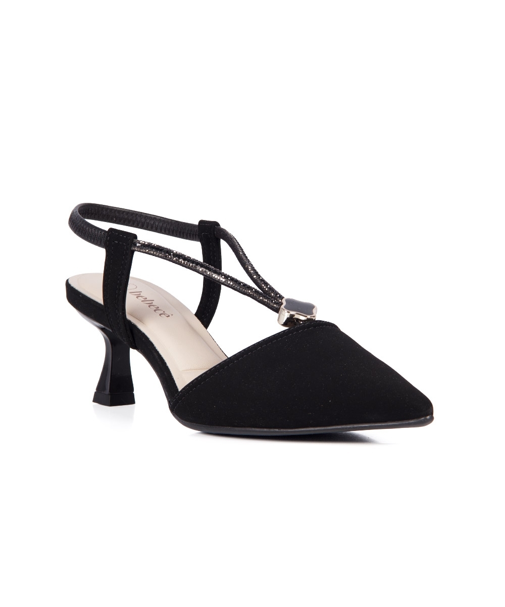Sapato Scarpin Bebecê Slingback PRETO