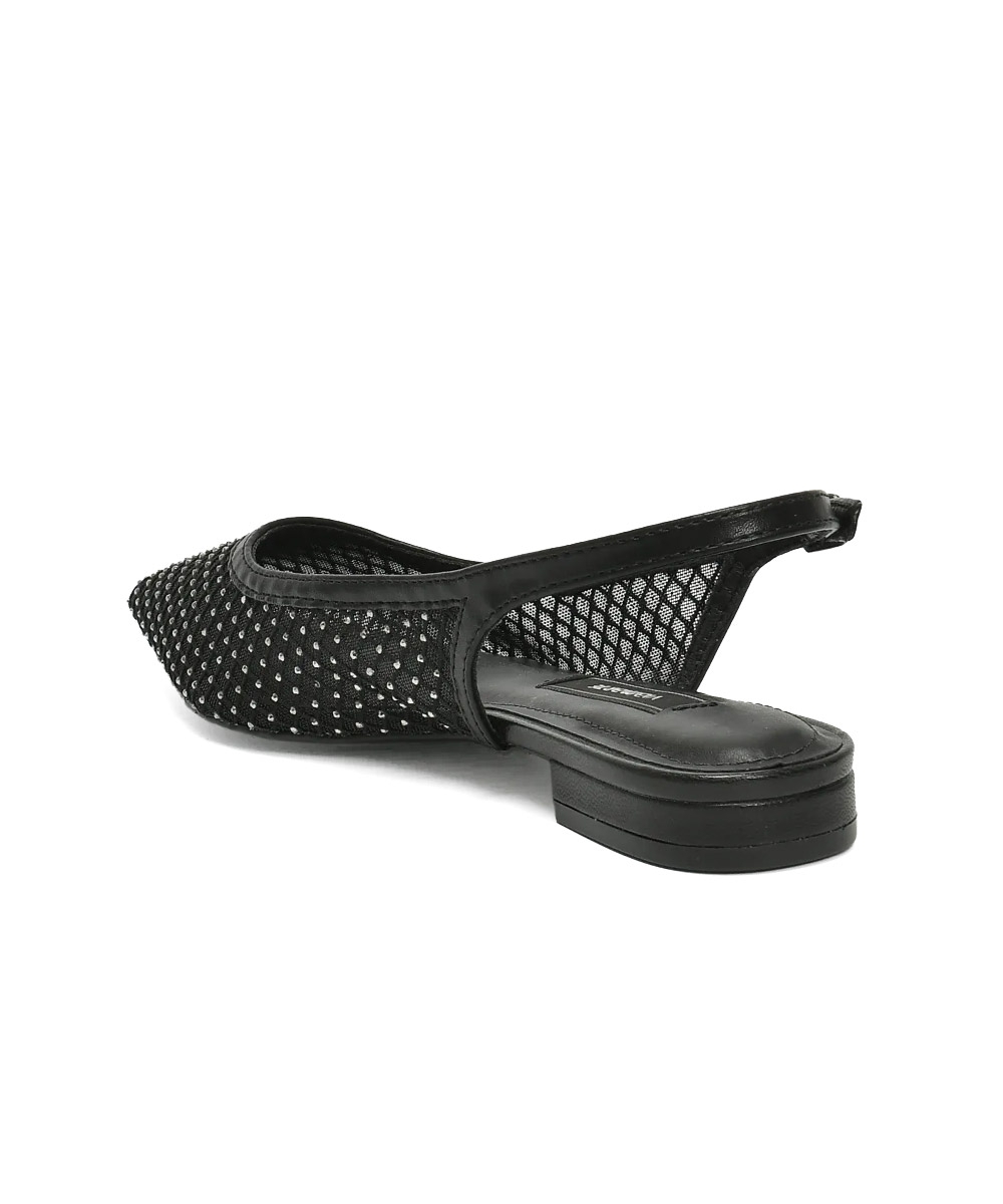 Sapatilha Slingback Via Marte Bico Fino PRETO