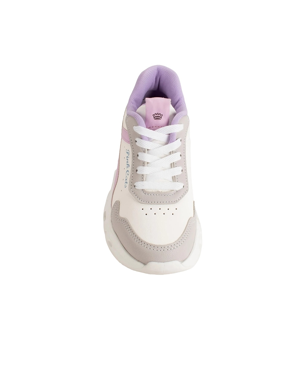 Tênis Infantil Pink Cats Sneaker Urbano BRANCO