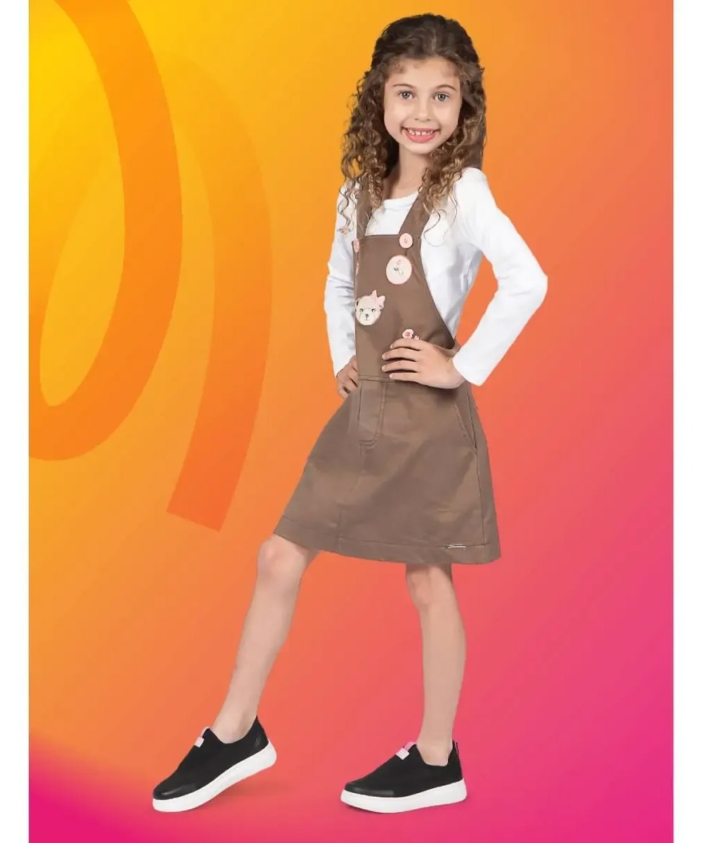 Tênis Infantil Pink Cats Slip On PRETO