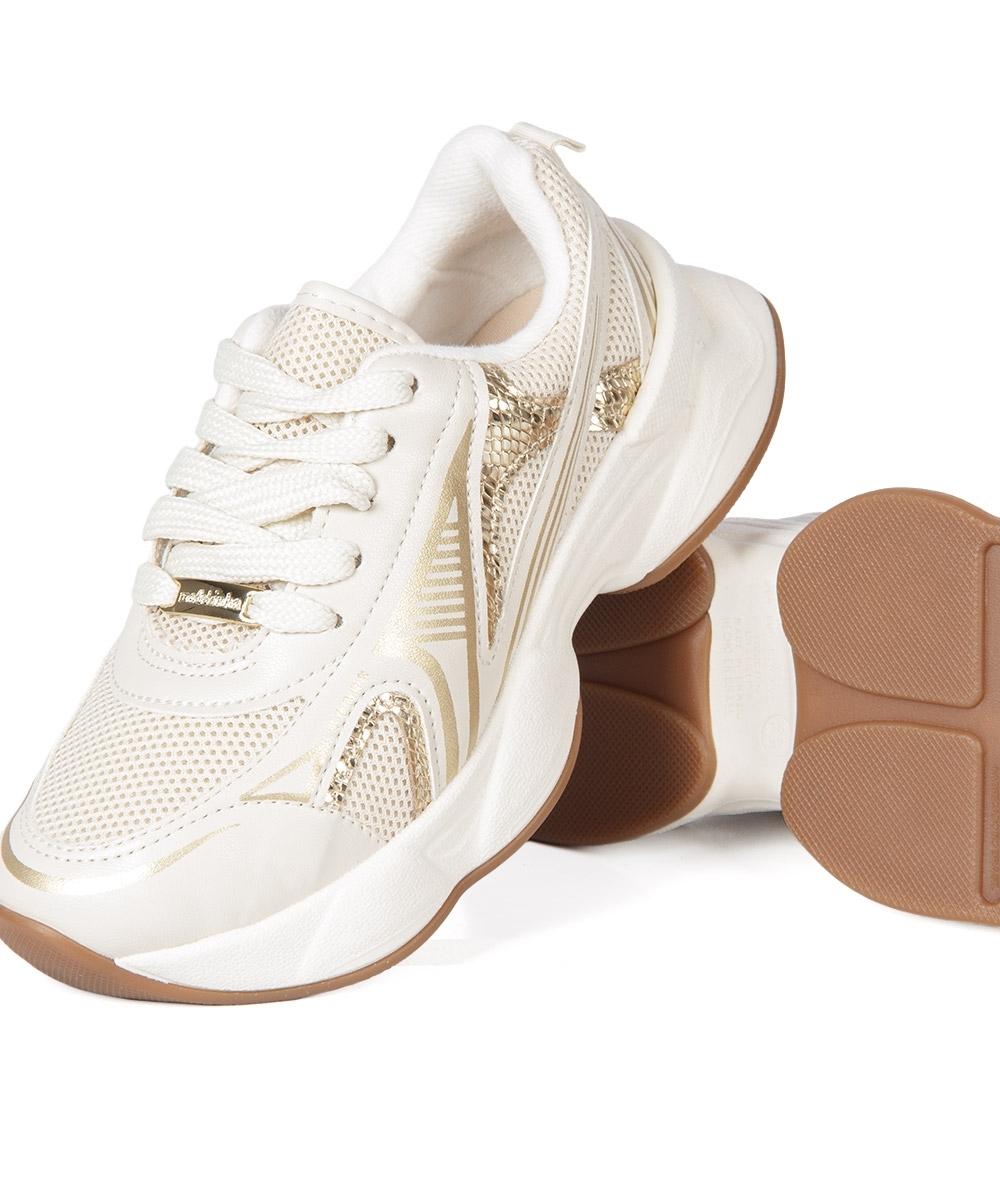 Tênis Infantil Molekinha Casual Chunky BRANCO