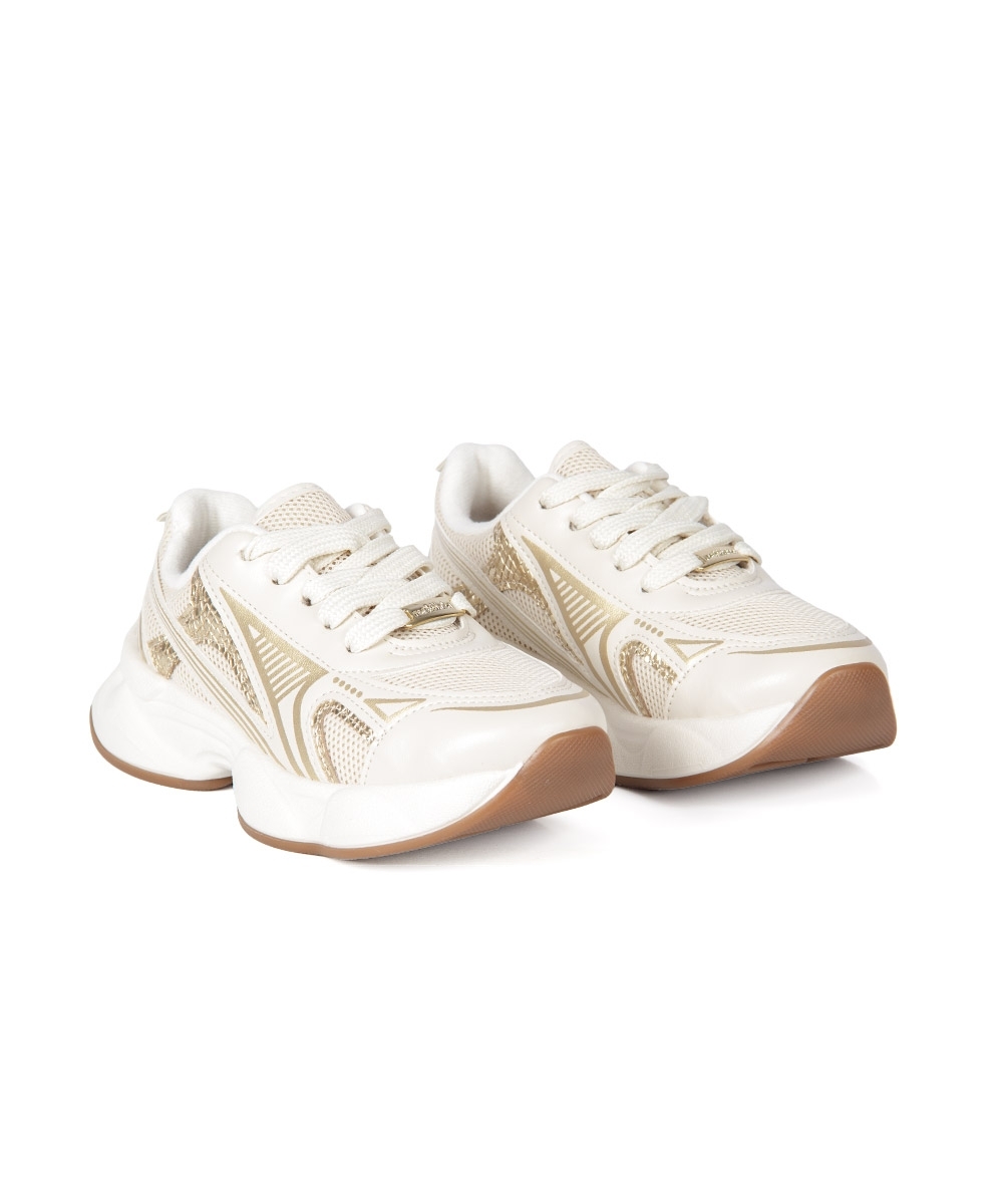 Tênis Infantil Molekinha Casual Chunky BRANCO