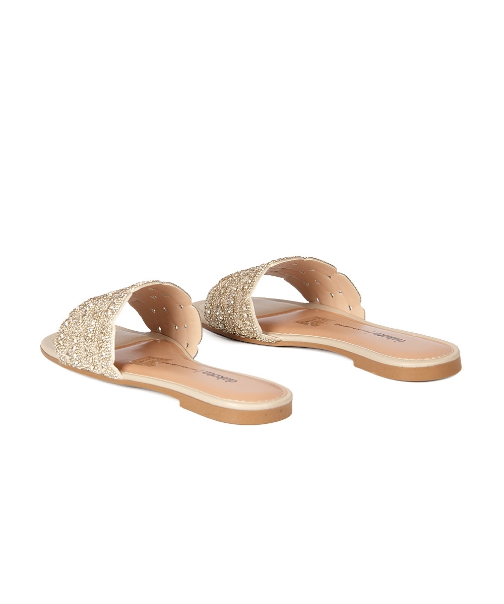 Tamanco Dakota Strass OURO