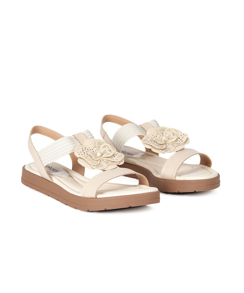 Sandália Dakota Flatform Flower BEGE