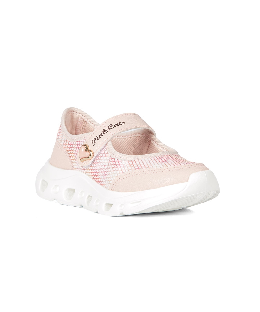 Tênis Infantil Pink Cats Mary Jane ROSA CLARO